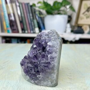 Deep Purple Amethyst Geode Crystal – Natural Raw Cluster